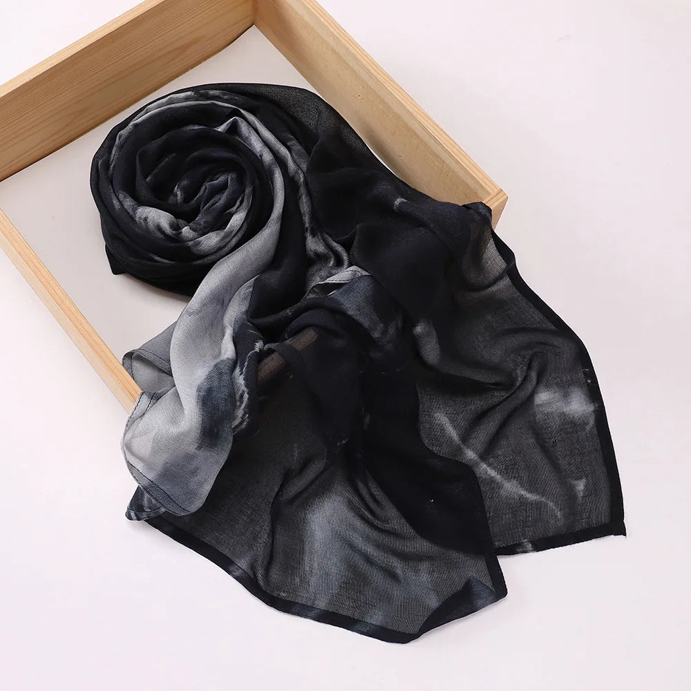 Premium Printed Hijab Headscarf Soft Breathable Hijab Muslim Women Islam Cotton Shawls and Wraps Viscose Modal Hijab