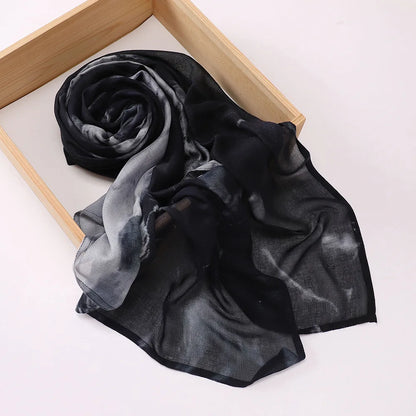 Premium Printed Hijab Headscarf Soft Breathable Hijab Muslim Women Islam Cotton Shawls and Wraps Viscose Modal Hijab