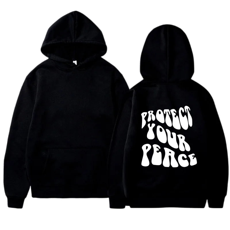 Retro American Fleece Hoodie Women's Long Sleeve Oversized Comfortable Street Style Winter Thermal Polyester Print Sweatshirt