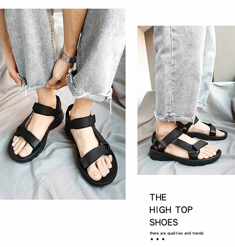 Fashion Outdoor Lightweight EVA Sole Breathable Sandy Beach New Men Sandals Garden Shoes Summer High Quality Clogs Big Size 46