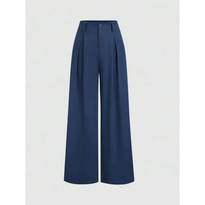 New Arrival I 53528L Wide Leg Long Pants Urban Style Commute Fashion Polyester Fabric High Quality Cut Label Removed