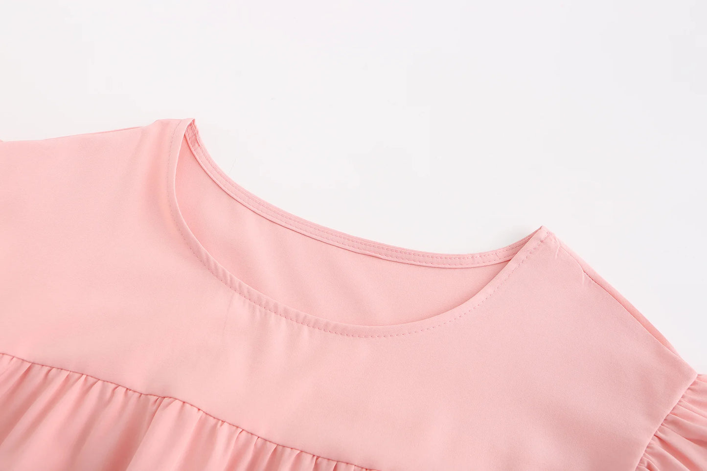 Casual Loose Ruffles Dress Women Fashion O-neck Pure Color Short Sleeve Dresses For Women 2024 Summer White Beach Sumdress