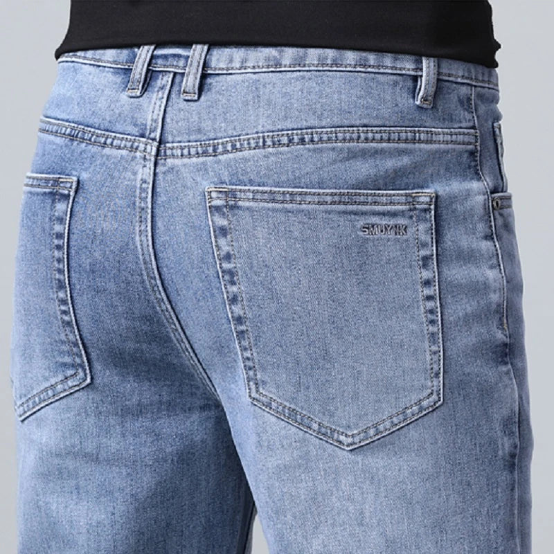2024 New in Tall Men Jeans Strtch Denim Pants Trouser Male Extra Long Length Slim Thin Y2k Young People 110 115cm 190cm 195cm