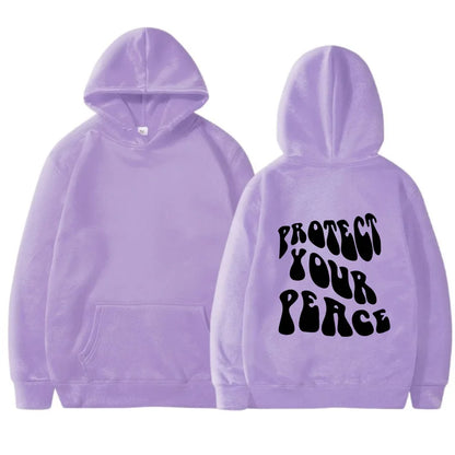 Retro American Fleece Hoodie Women's Long Sleeve Oversized Comfortable Street Style Winter Thermal Polyester Print Sweatshirt