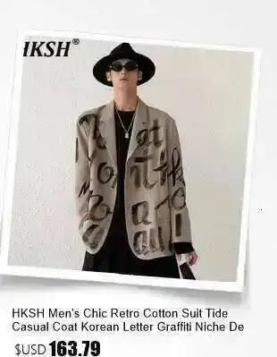HKSH Men's Tide Classic Thicken Pure Cotton Fleece Harem Pants Suspension Sports Casual Trousers Dark Chic Grey RO Style HK1394