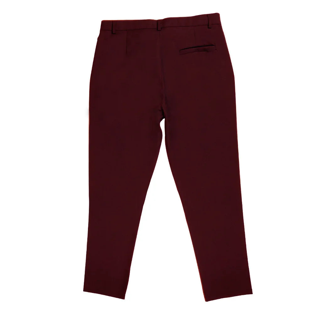Men's Casual Pure Color Double Fold Line West Pants Spring Summer Autumn Fashion City Style Cotton Polyester Blend Leisure Tr...