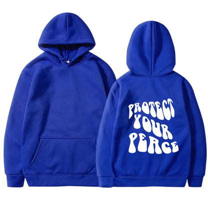 Retro American Fleece Hoodie Women's Long Sleeve Oversized Comfortable Street Style Winter Thermal Polyester Print Sweatshirt