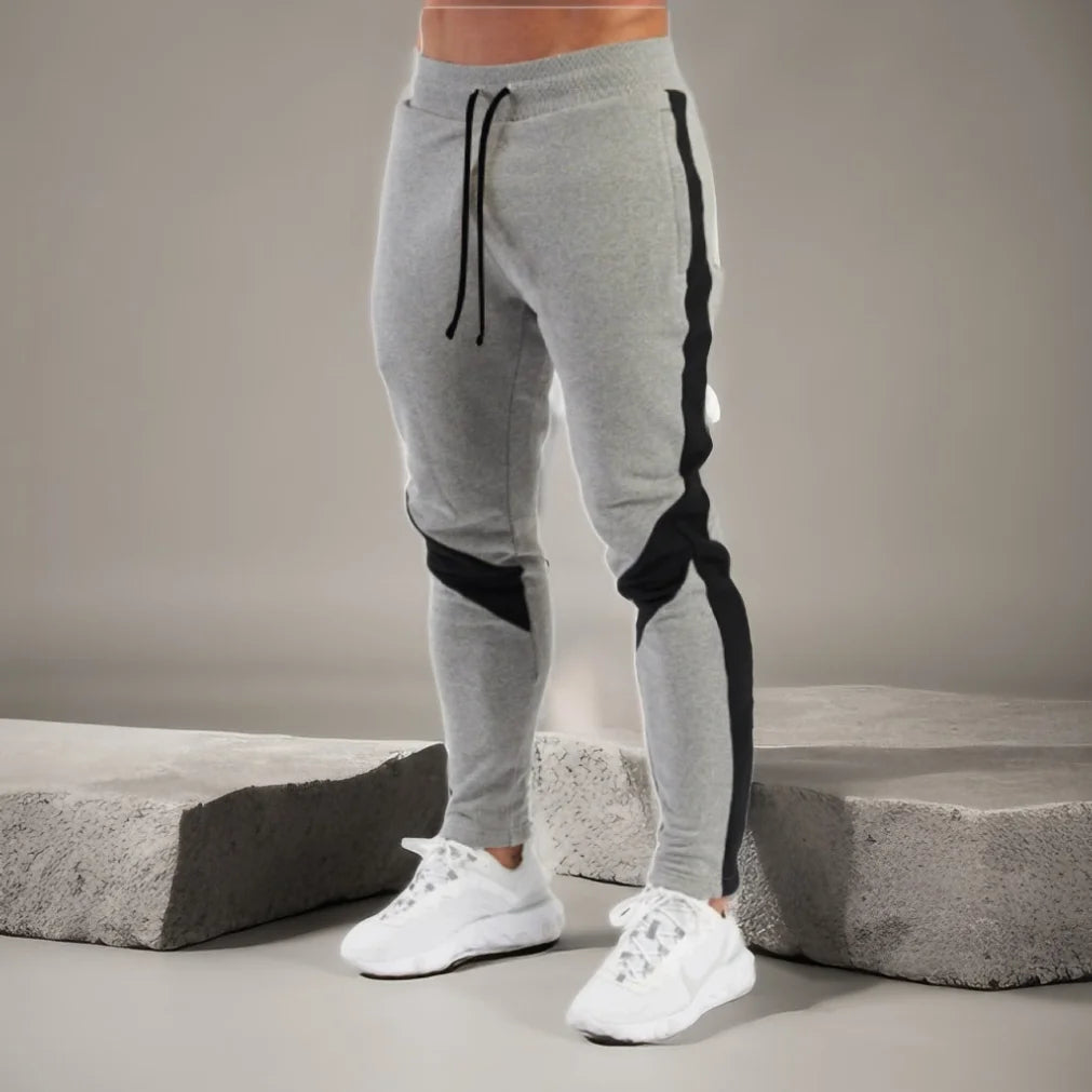 Mens Casual Pants Autumn Winter Fleece Sweatpants Men Running Jogger Sports Gym Trousers Fashion Solid Color Workout Long Pants