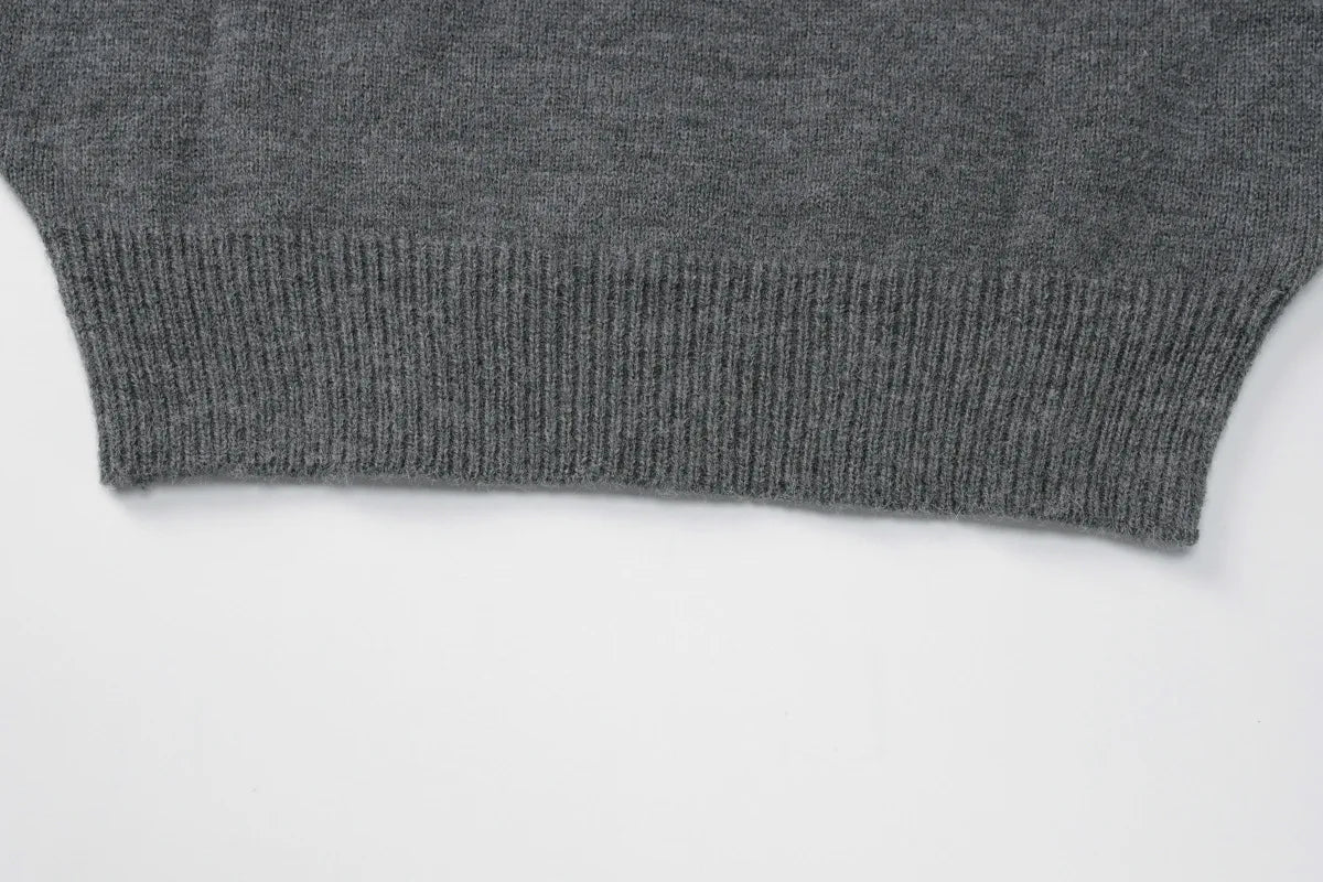 One Shoulder Beige Knitted Sweater Women's Pull Waist One-Shoulder Sweatshirt Jumper Pulls Spring Clothes 2026 Pullover Y2K New