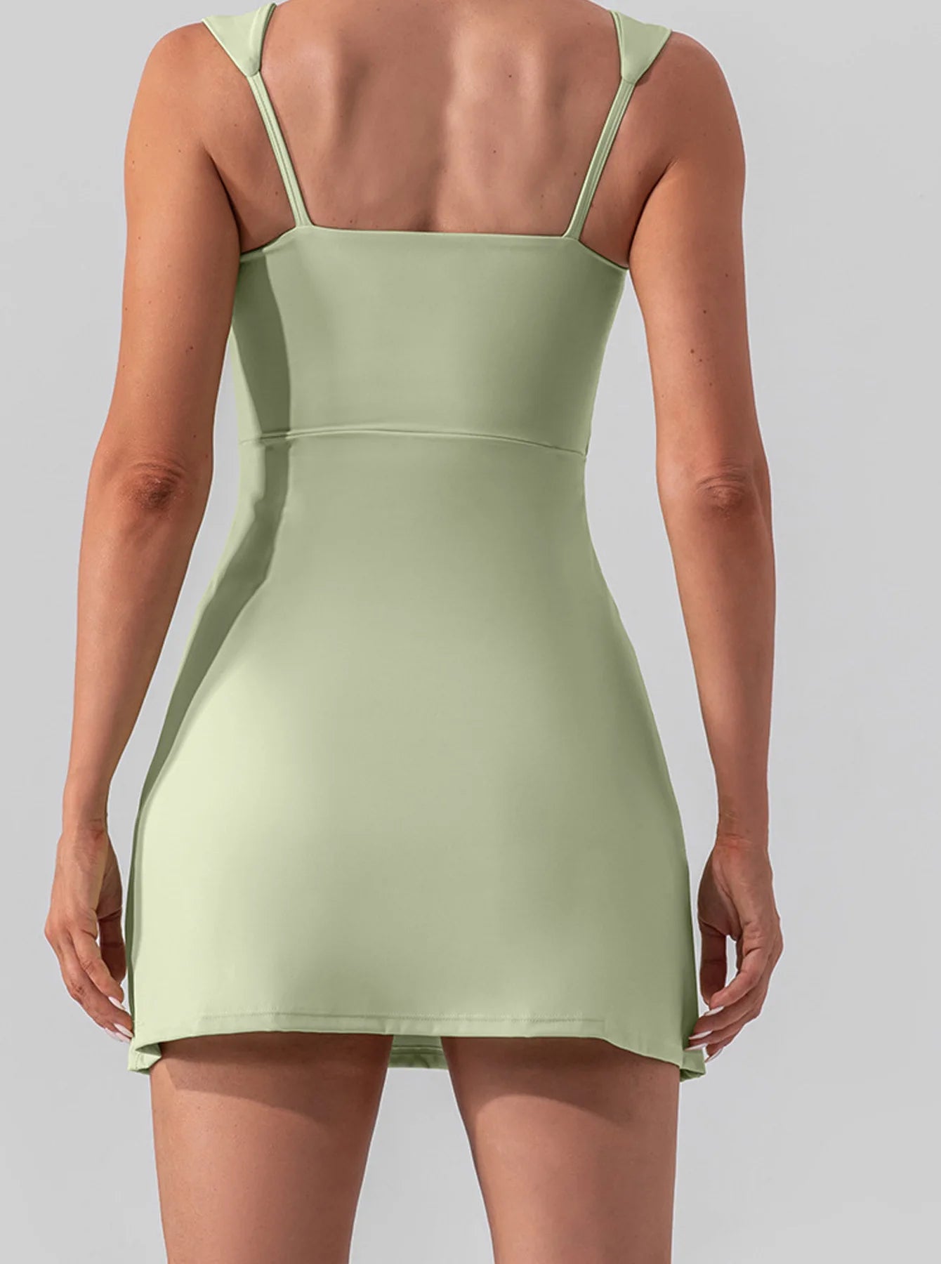 New 2025 High-Waist Slimming Yoga Sports Thin Breathable Solid Color Women's One-Piece Dress Fashionable Fitness Running Wear