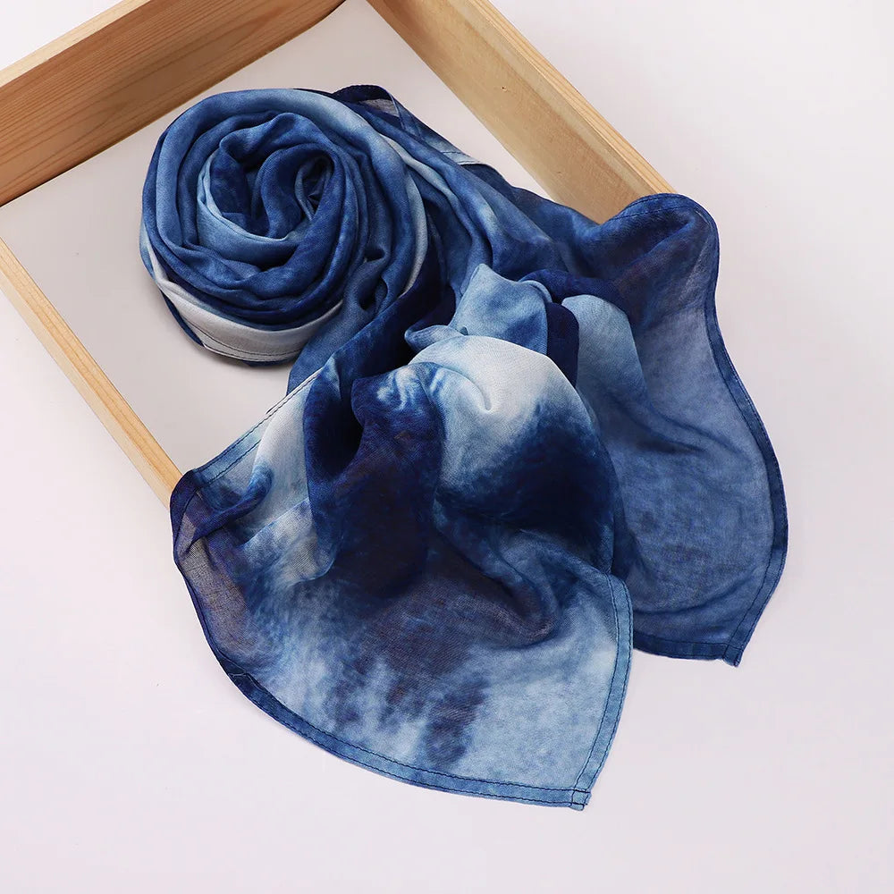 Premium Printed Hijab Headscarf Soft Breathable Hijab Muslim Women Islam Cotton Shawls and Wraps Viscose Modal Hijab