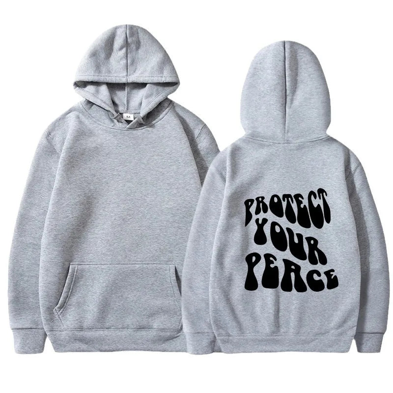 Retro American Fleece Hoodie Women's Long Sleeve Oversized Comfortable Street Style Winter Thermal Polyester Print Sweatshirt