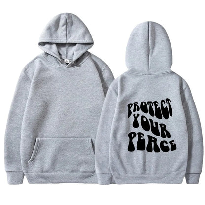 Retro American Fleece Hoodie Women's Long Sleeve Oversized Comfortable Street Style Winter Thermal Polyester Print Sweatshirt