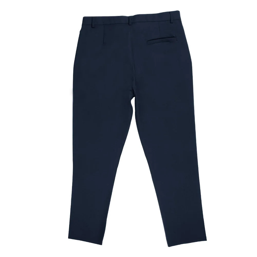Men's Casual Pure Color Double Fold Line West Pants Spring Summer Autumn Fashion City Style Cotton Polyester Blend Leisure Tr...
