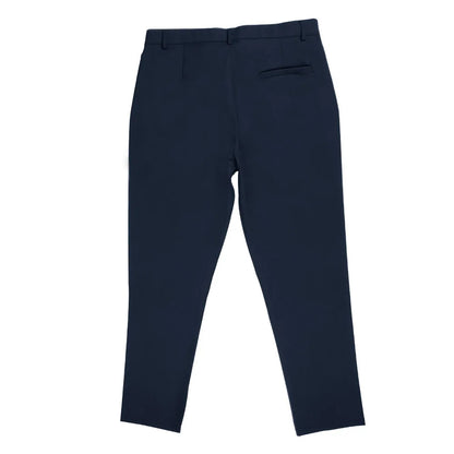 Men's Casual Pure Color Double Fold Line West Pants Spring Summer Autumn Fashion City Style Cotton Polyester Blend Leisure Tr...