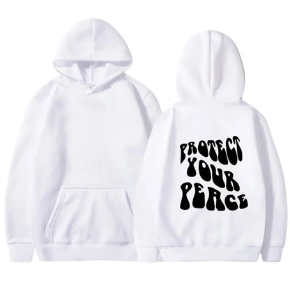Retro American Fleece Hoodie Women's Long Sleeve Oversized Comfortable Street Style Winter Thermal Polyester Print Sweatshirt