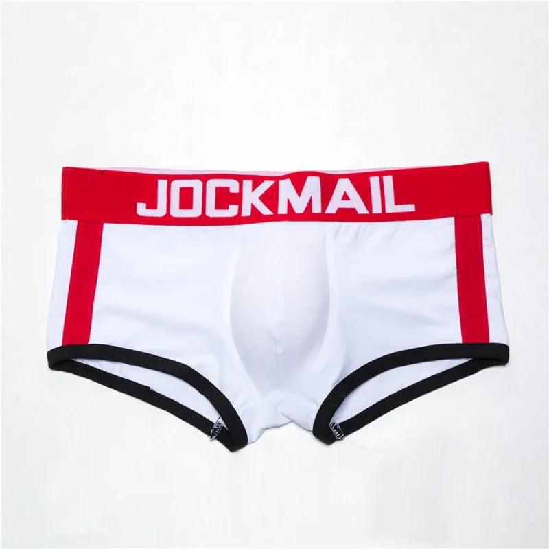 JOCKMAIL  Mens Underwear Boxers Bulge Enhancing with Push Up Cup Underwear Men Shorts Trunk Enlarge Mens Panties Underpants