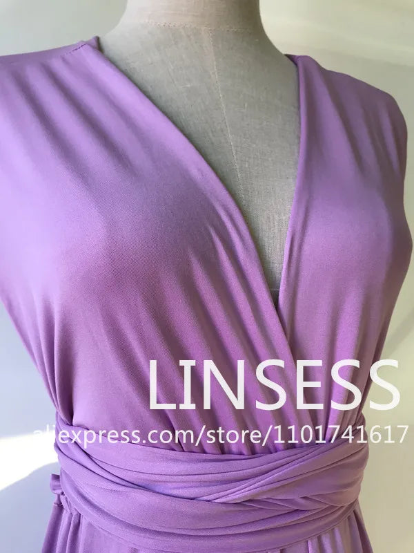 Multiway Bridesmaid Dress Infinity Outfit Floor Length Maxi Wrap Convertible Dresses Wedding Dress Multi-way Rust Dress