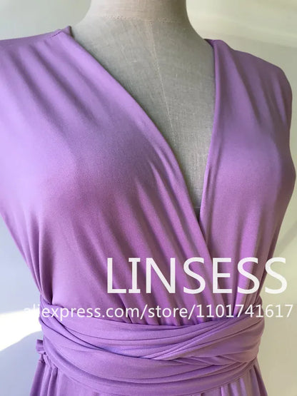 Multiway Bridesmaid Dress Infinity Outfit Floor Length Maxi Wrap Convertible Dresses Wedding Dress Multi-way Rust Dress