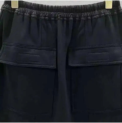 HKSH Men's Tide Classic Thicken Pure Cotton Fleece Harem Pants Suspension Sports Casual Trousers Dark Chic Grey RO Style HK1394