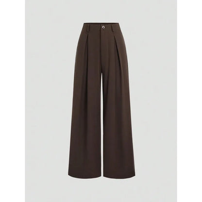 New Arrival I 53528L Wide Leg Long Pants Urban Style Commute Fashion Polyester Fabric High Quality Cut Label Removed