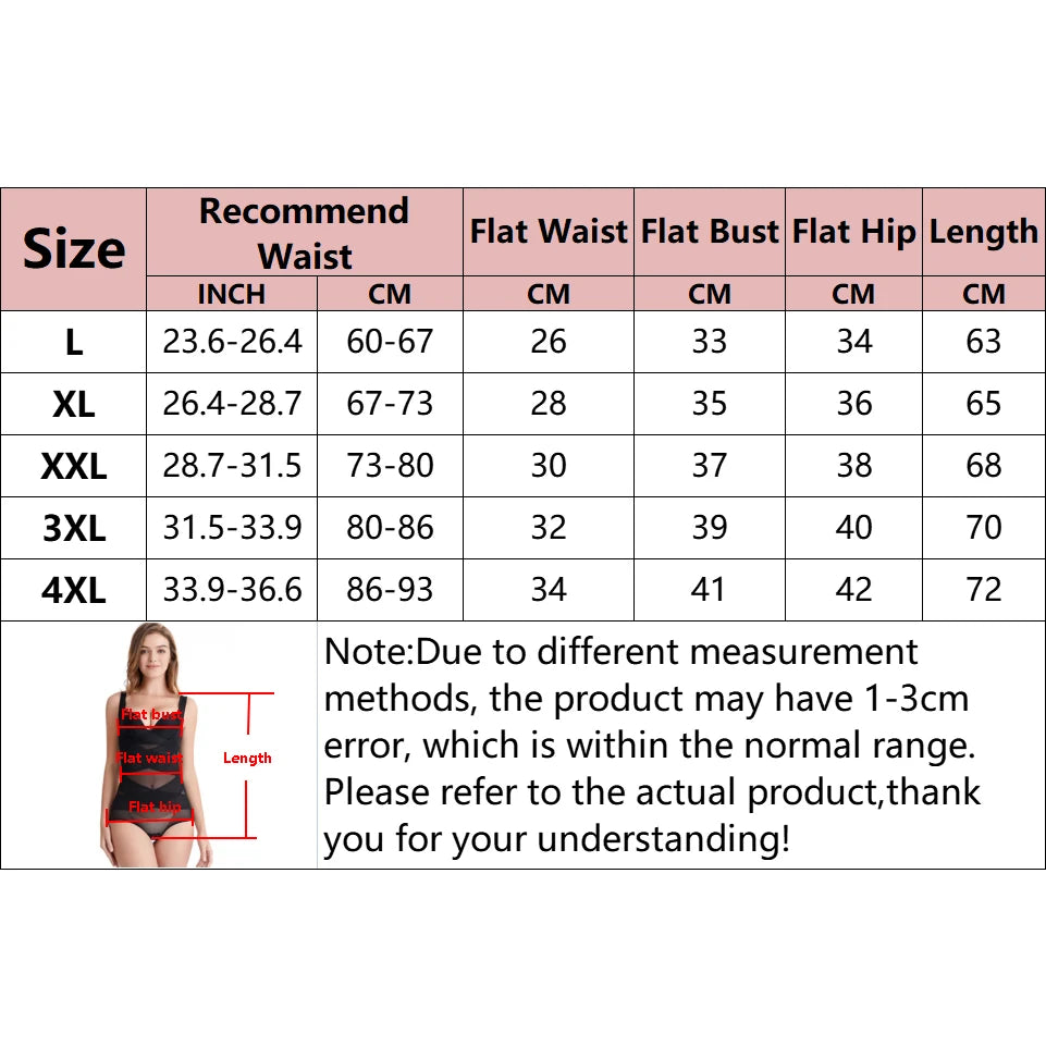 Breathable Shaping One-Piece Tummy Control Body Shaper Hip Lifter Corset Belly Trimmer Shapewear Waist Trainer Slimming Bodysuit