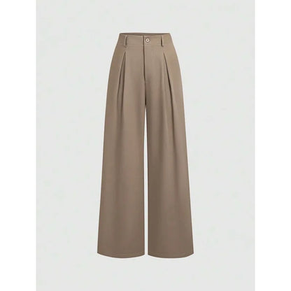 New Arrival I 53528L Wide Leg Long Pants Urban Style Commute Fashion Polyester Fabric High Quality Cut Label Removed