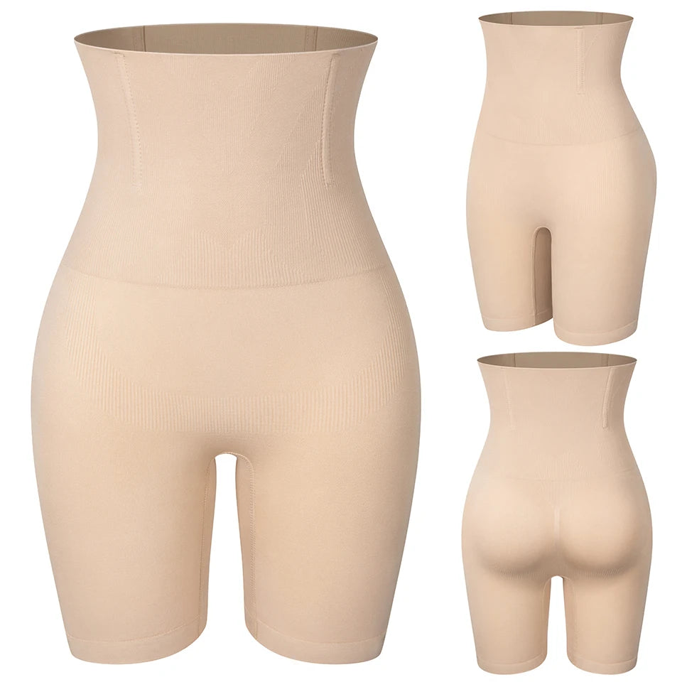 Womens Tummy Control Shapewear Shorts High Waisted Body Shaper Panties Slip Shorts Under Dresses Thigh Slimmer Waist Trainer