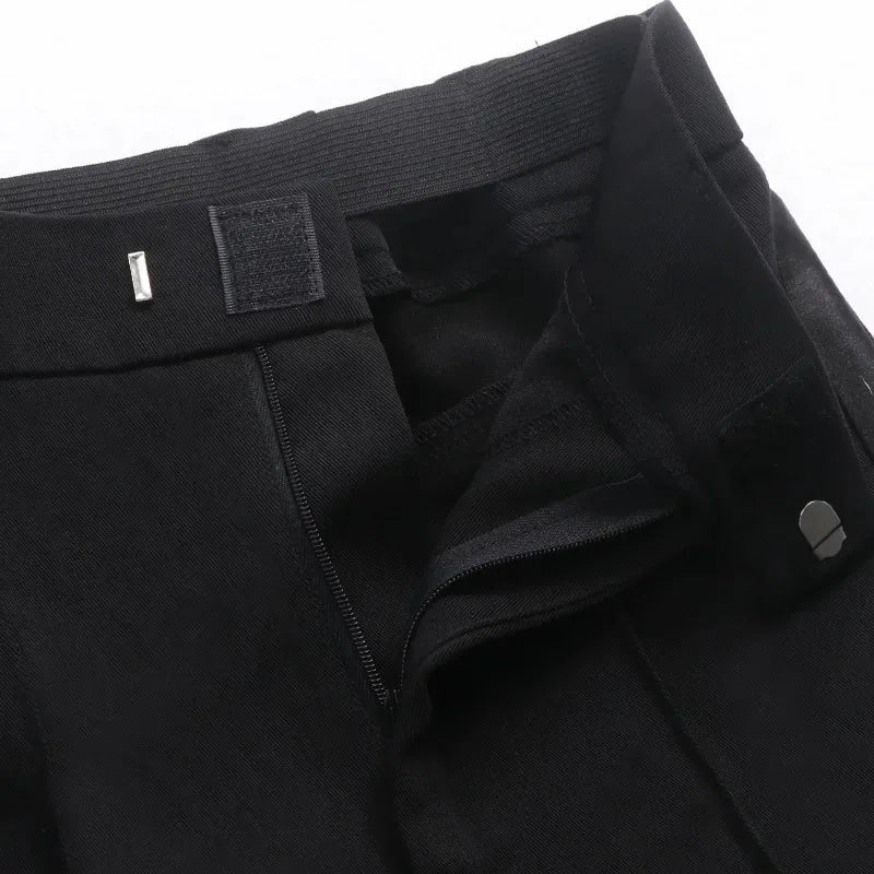 N72 Black Latin Modern Ballroom Tango Salsa Samba Trousers Practice Competition Latin Dance Pants For Men Kids Boys EJ