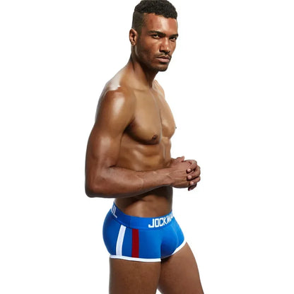 JOCKMAIL  Mens Underwear Boxers Bulge Enhancing with Push Up Cup Underwear Men Shorts Trunk Enlarge Mens Panties Underpants