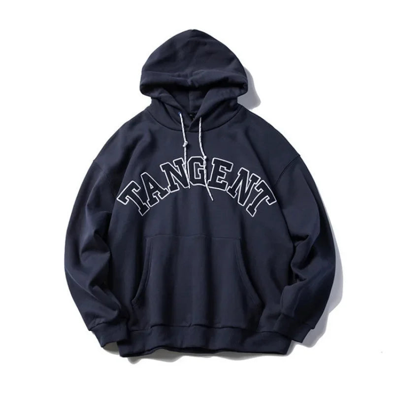 Loose Men's Oversized Hoodie Sweatshirt Autumn Trendy Cityboy Letter Print Casual Streetwear Comfortable Soft Polyester