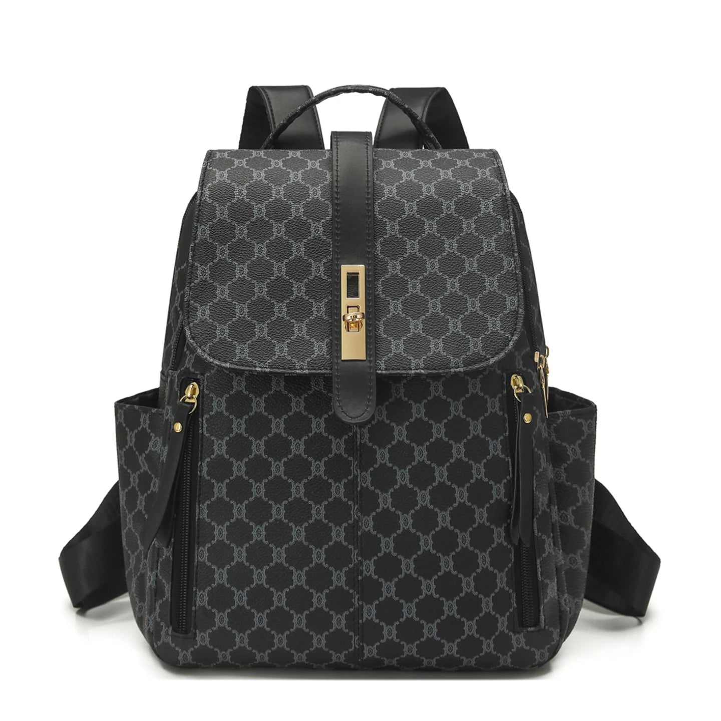 Patterned Backpack for Women 2026 New Travel Backpack Large Capacity Retro Casual Mom's Daily Commute to Work