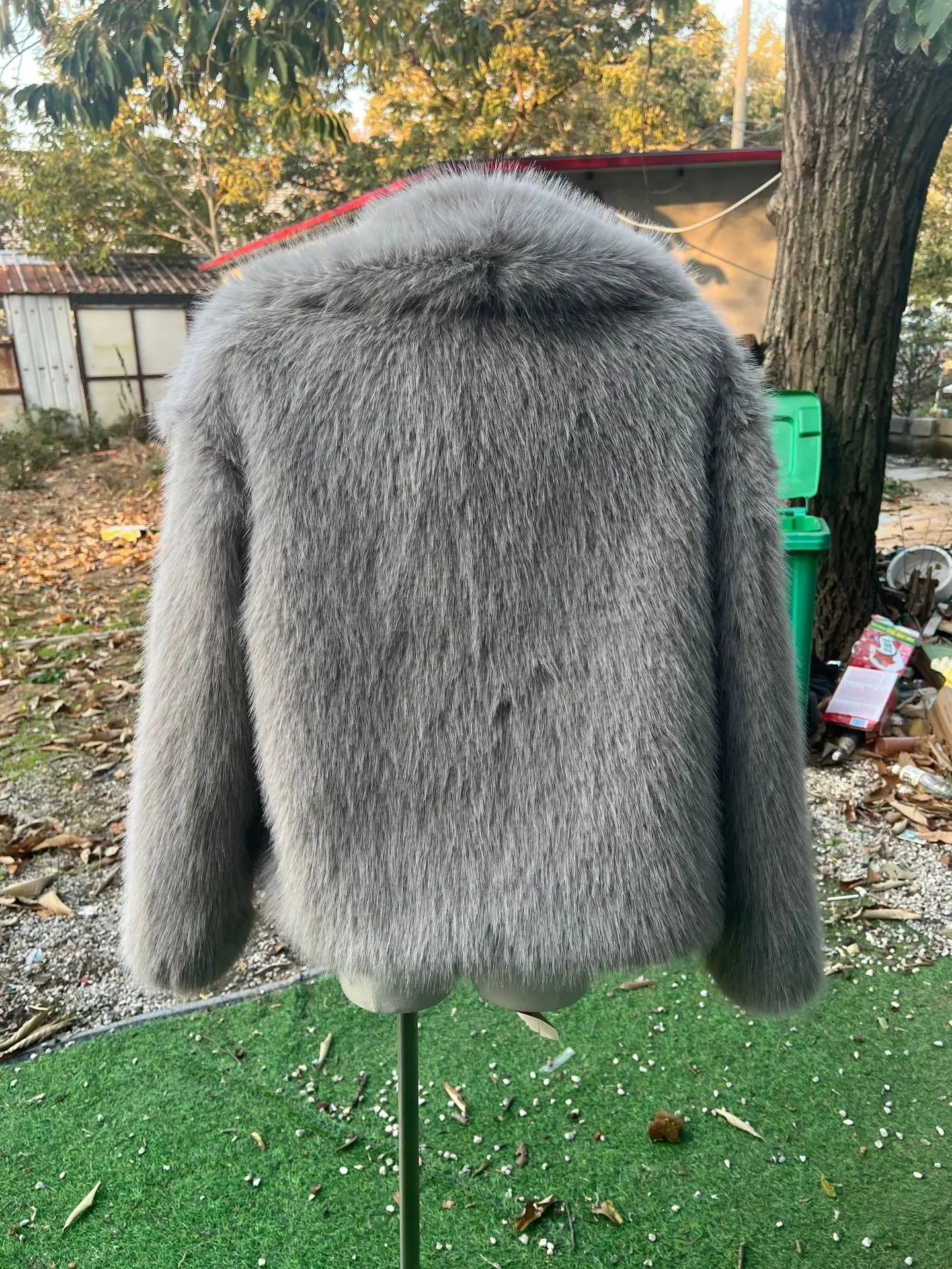 Women's Faux Fur Jacket Loose Long-Sleeved Coat Toca Fox Design Autumn/Winter 2025 Collection