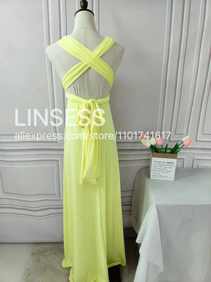 Multiway Bridesmaid Dress Infinity Outfit Floor Length Maxi Wrap Convertible Dresses Wedding Dress Multi-way Rust Dress